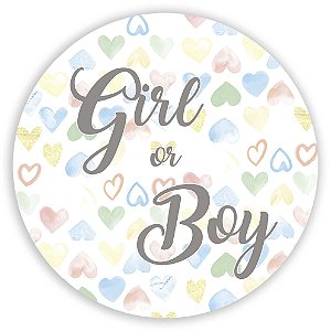 Capa Mini Painel Sublimado - Girl Boy Revelação