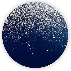 Capa Mini Painel Sublimado - Glitter Azul