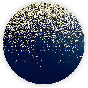 Capa Mini Painel Sublimado - Glitter Azul