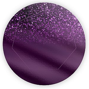 Mini Painel - Glitter Roxo - Sublimado 3D