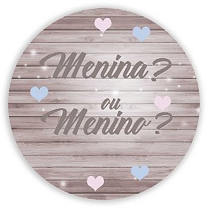 Mini Painel - Menina Menino Revelação - Sublimado 3D