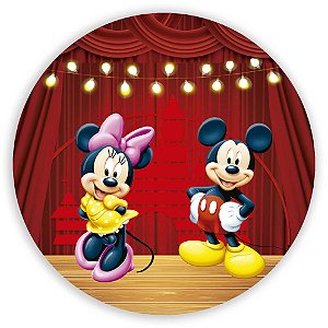 Mini Painel - Mickey e Minnie - Sublimado 3D