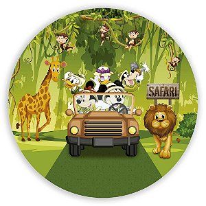 Capa Mini Painel Sublimado - Mickey Safari