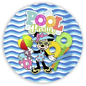 Mini Painel - Minnie Praia - Sublimado 3D