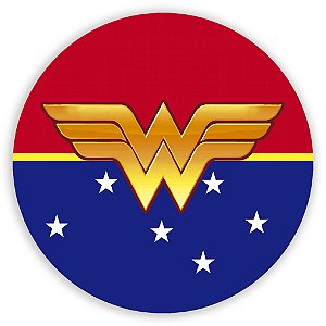 Mini Painel - Mulher Maravilha Simbolo - Sublimado 3D