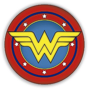 Capa Mini Painel Sublimado - Mulher Maravilha Simbolo