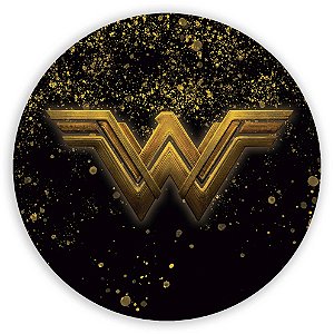 Mini Painel - Mulher Maravilha Simbolo - Sublimado 3D