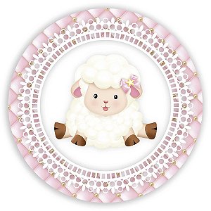 Capa Mini Painel Sublimado - Ovelha Rosa