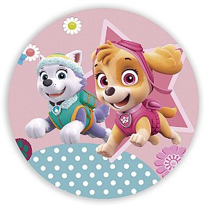 Mini Painel - Patrulha Canina Skye e Everest - Sublimado 3D