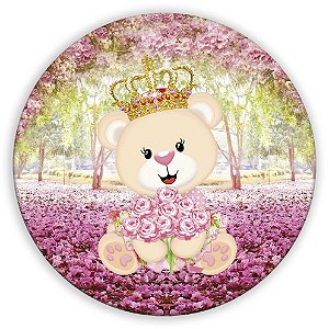 Capa Mini Painel Sublimado - Ursinha Realeza