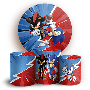 KIT Redondo e Trio - Sonic Shadow - Sublimado 3D