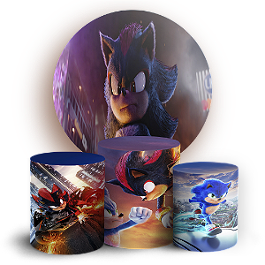 KIT Redondo e Trio - Sonic Shadow - Sublimado 3D