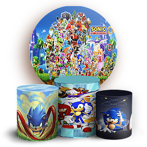 KIT Redondo e Trio - Sonic - Sublimado 3D