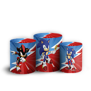 Trio Cilindro - Sonic Shadow - Sublimado 3D