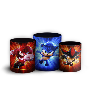 Trio Cilindro - Sonic Shadow - Sublimado 3D