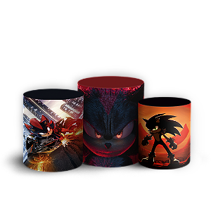 Trio Cilindro - Sonic Shadow - Sublimado 3D