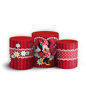 Trio Cilindro - Minnie  - Sublimado 3D