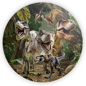 Mini Painel - Dinossauro Jurassic - Sublimado 3D