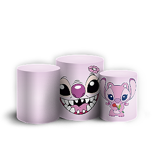 Trio Cilindro - Lilo Stitch Angel - Sublimado 3D