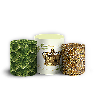 Trio Cilindro - Princesa Tiana - Sublimado 3D