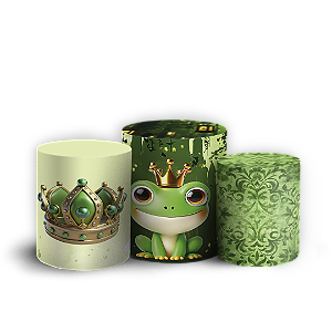 Trio Cilindro - Princesa Tiana - Sublimado 3D