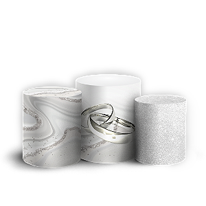 Trio Cilindro - Bodas De Prata - Sublimado 3D