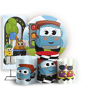 KIT Redondo Trio e Faixa - Leo O Caminhao - Sublimado 3D