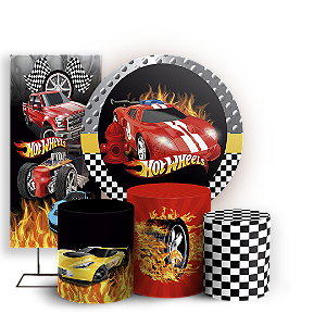 KIT Redondo Trio e Faixa - Hot Wheels - Sublimado 3D