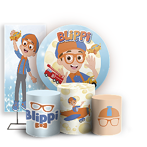 KIT Redondo Trio e Faixa - Blippi - Sublimado 3D