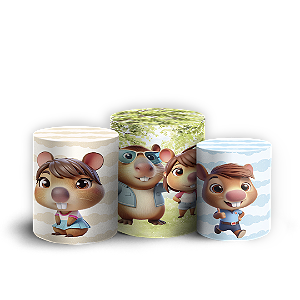 Trio Cilindro - Capivara - Sublimado 3D