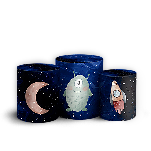 Trio Cilindro - Astronauta - Sublimado 3D