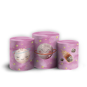 Trio Cilindro - Astronauta - Sublimado 3D