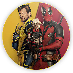 Mini Painel - Wolverine E Deadpool - Sublimado 3D