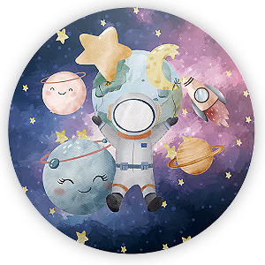 Capa Mini Painel Sublimado - Astronauta