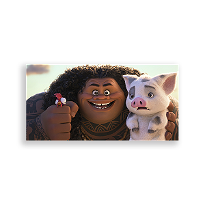 Painel Retangular - Moana - Sublimado 3D