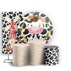 KIT Redondo Trio e Faixa - Fazendinha - Sublimado 3D