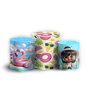 Trio Cilindro - Pool Party - Sublimado 3D