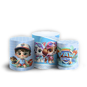 Trio Cilindro - Patrulha Canina - Sublimado 3D