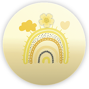 Capa Mini Painel Sublimado - Arco Iris Boho