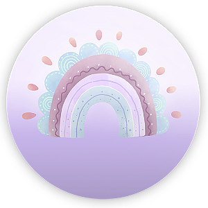 Capa Mini Painel Sublimado - Arco Iris Boho