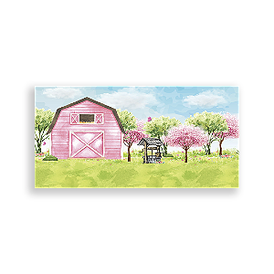 Painel Retangular - Fazendinha - Sublimado 3D