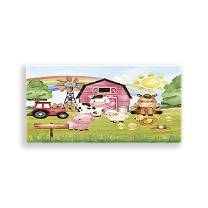 Painel Retangular - Fazendinha - Sublimado 3D