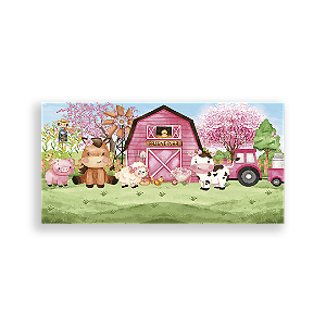 Painel Retangular - Fazendinha - Sublimado 3D