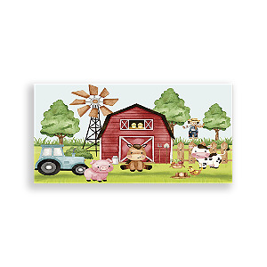 Painel Retangular - Fazendinha - Sublimado 3D