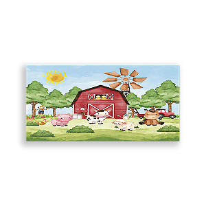Painel Retangular - Fazendinha - Sublimado 3D