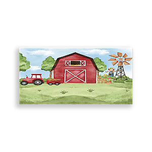 Painel Retangular - Fazendinha - Sublimado 3D