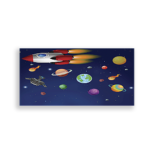 Painel Retangular - Astronauta - Sublimado 3D