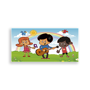 Painel Retangular - 3 Palavrinhas - Sublimado 3D