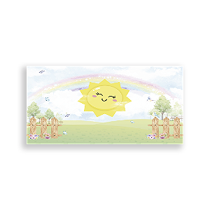 Painel Retangular - Ceu Arco Iris - Sublimado 3D