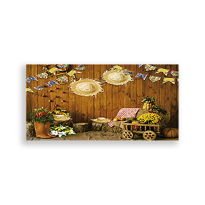 Painel Retangular - Fundo Festa Junina - Sublimado 3D